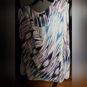 A.n.a long sleeve cold shoulder blouse